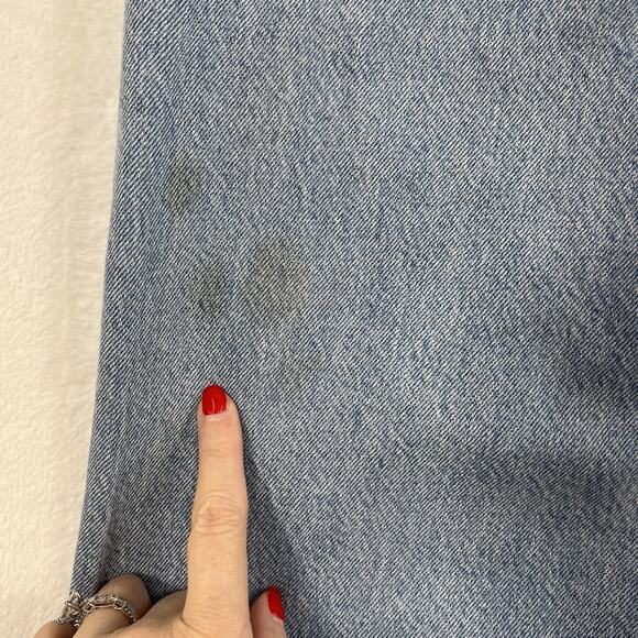 Levi's Sz 25 Premium Baggy Dad Jeans Slouchy Women’s Distressed Holes Grunge - Picture 12 of 16